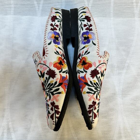 Lucy Pereda sz 6.5 Bunch Berry‎ Slip On Mule Floral Embroidered Comfy Shoes - Picture 3 of 6
